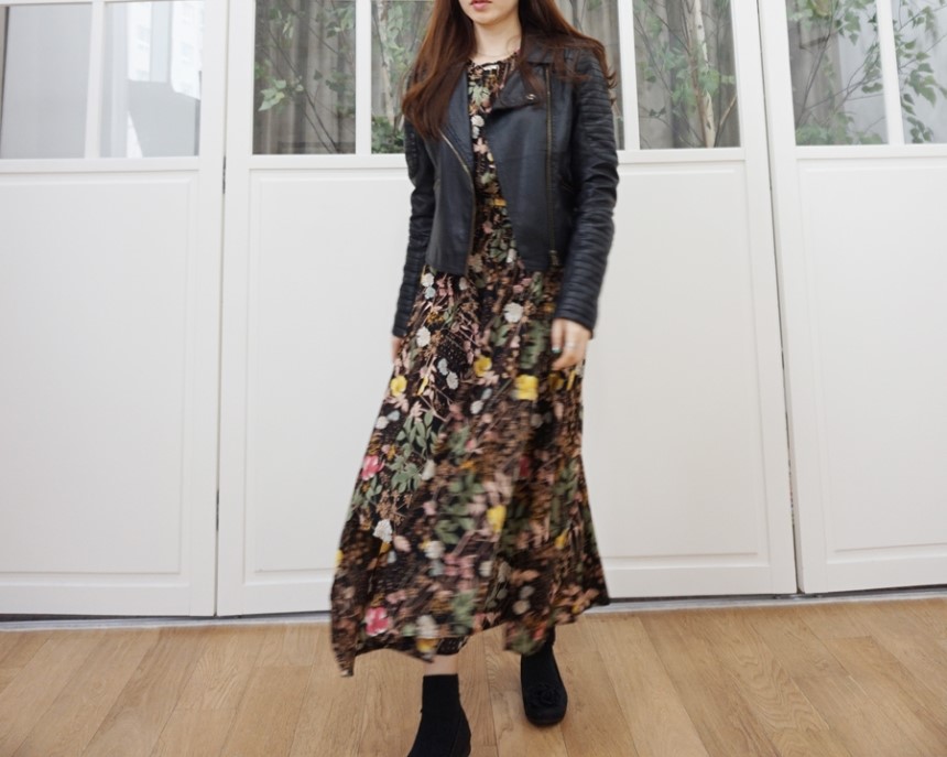 New Women Dress Flower Long Long Dress Floral Long