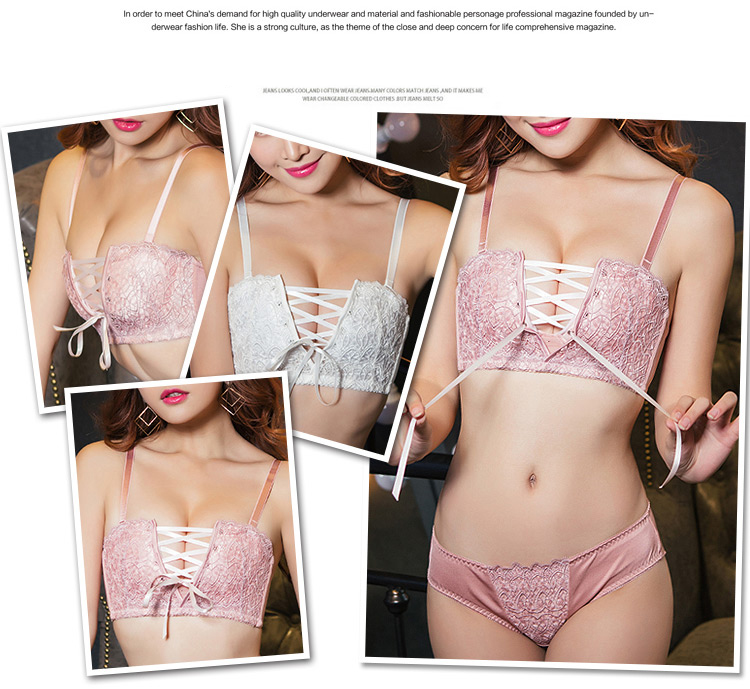 Corset Wedding Dress Push-up Wangpong Lace Bra Pan