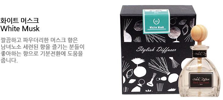 Car Air Freshener MS Diffuser White Musk Stylish 5