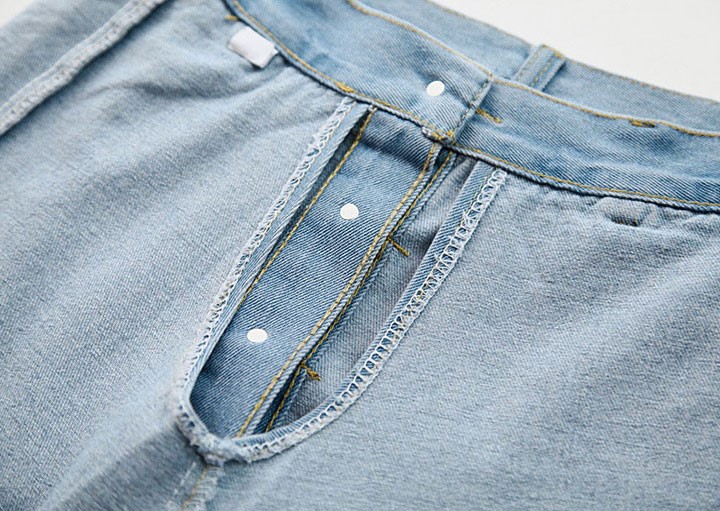 Denim Skirt denim button A line purple jeans helme