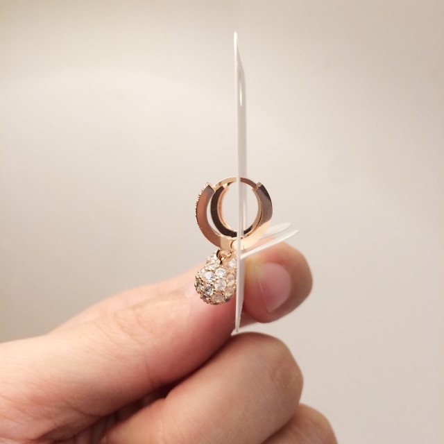 <b><p>14K Gold pin One touch Mirror ball eag hook</p></b><b><p>14K ゴールドピン ワンタッチ ミラーボ イヤリング フック キュービボ</p></b><br /><br /><p align='center'>