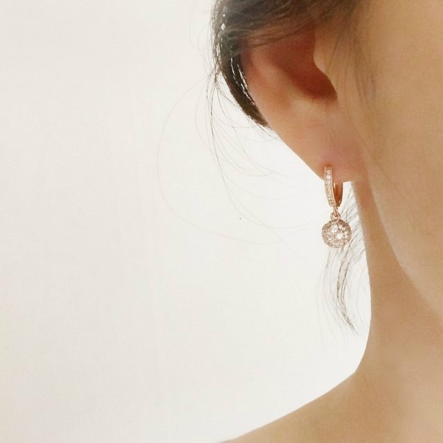 <b><p>14K Gold pin One touch Mirror ball eag hook</p></b><b><p>14K ゴールドピン ワンタッチ ミラーボ イヤリング フック キュービボ</p></b><br /><br /><p align='center'>