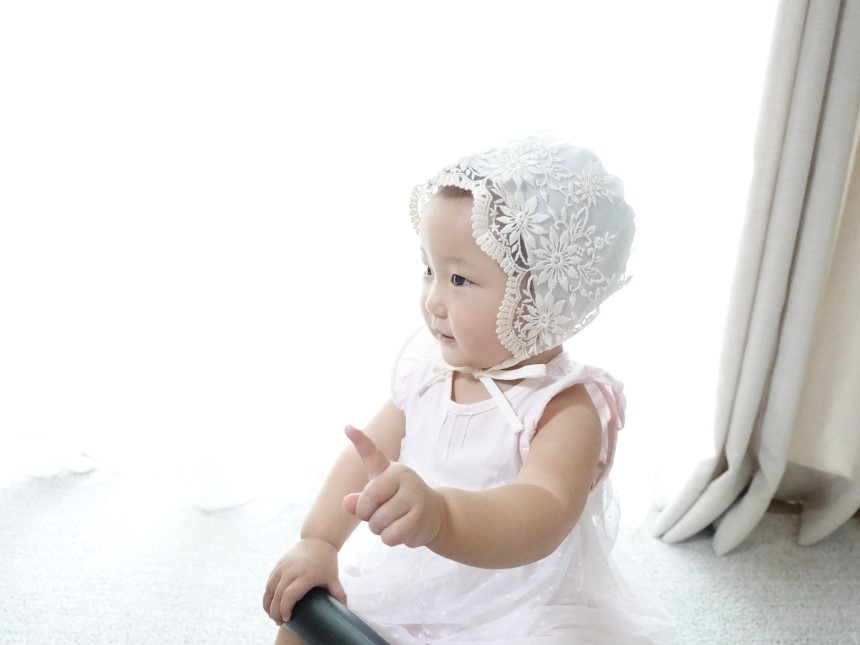 Baby Return Bonnet Lace Bonnet Embroidery Hat Sun 