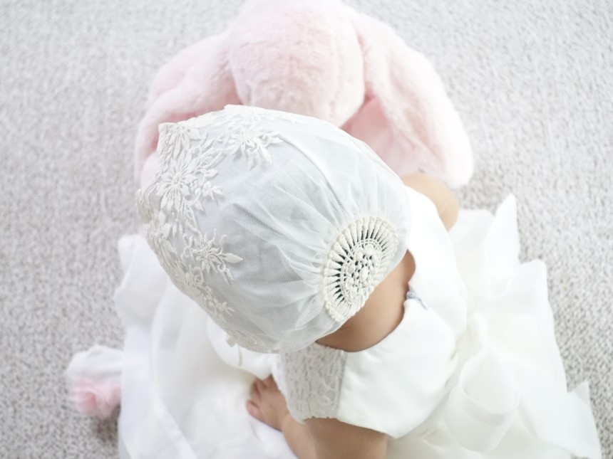 Baby Return Bonnet Lace Bonnet Embroidery Hat Sun 