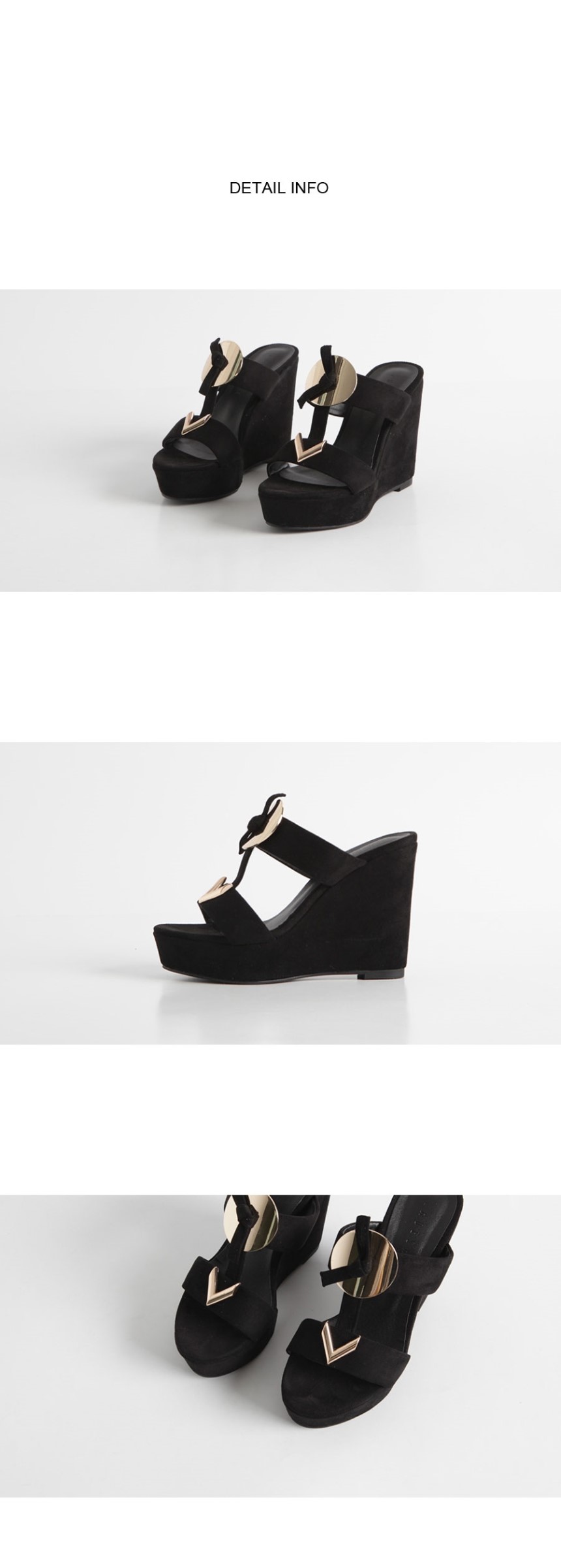 Korean Wedge Hill Mule Slippers 11.5cm Summer Mule