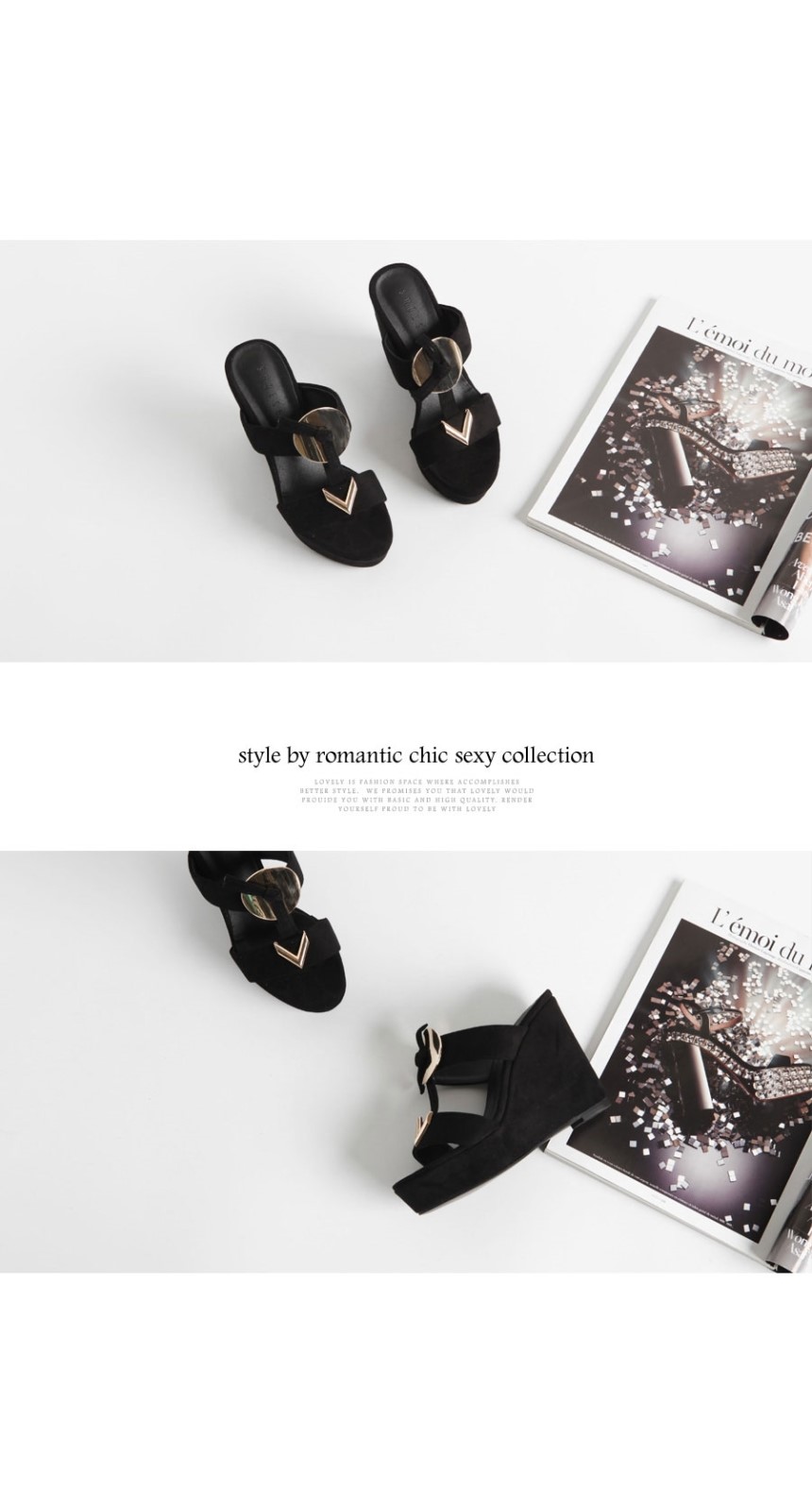 Korean Wedge Hill Mule Slippers 11.5cm Summer Mule