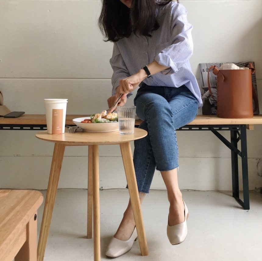 Striped shirt blouse feminine girl BASIC