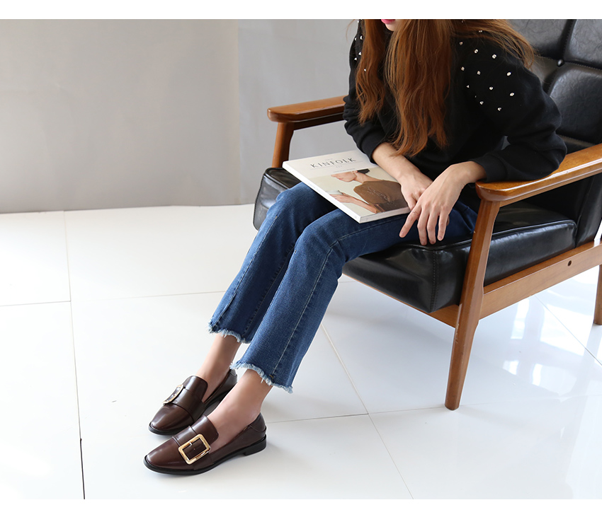 New folding buckle Decorative blower square leathe