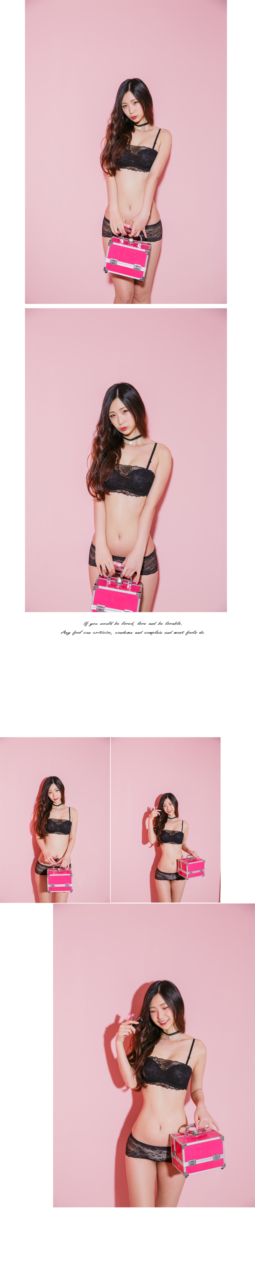 Lace White underwear Women's bra panties set Ho