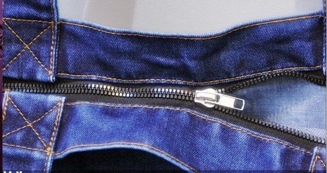 NEW ECO BAG Eco-Back-to-Pocket Denim Scratch Liao 