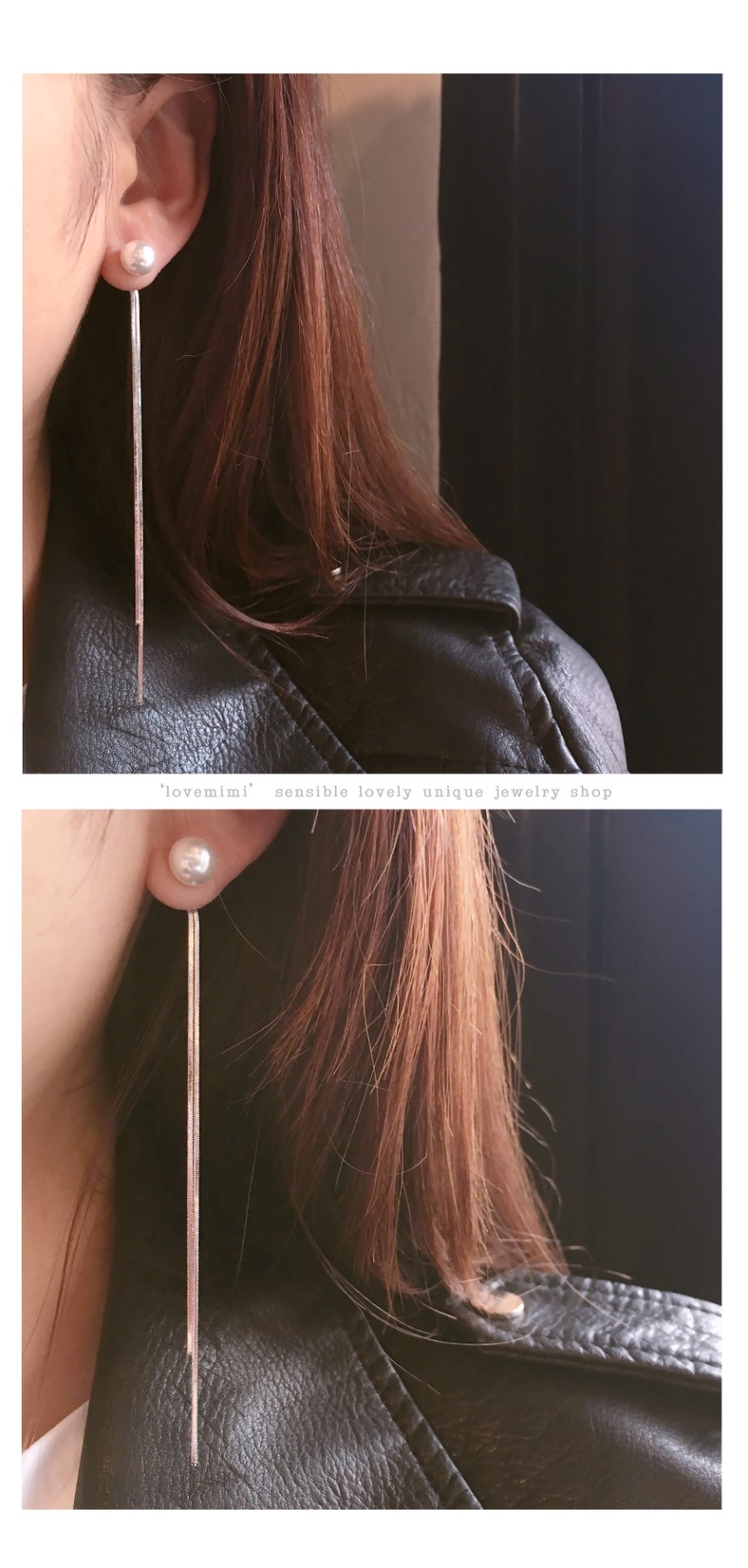 <b><p>Mourning Pearl Snake Two les Drop Ers Woman</p></b><b><p>無排 真珠 ベムジュル 二行 ドロップイヤリング 女の子のための チェーン ロが</p></b><br /><br /><p align='center'>