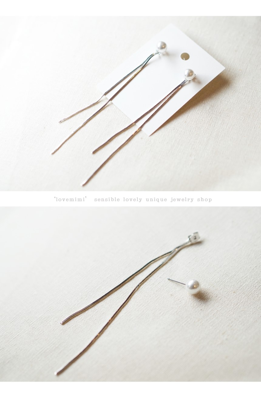 <b><p>Mourning Pearl Snake Two les Drop Ers Woman</p></b><b><p>無排 真珠 ベムジュル 二行 ドロップイヤリング 女の子のための チェーン ロが</p></b><br /><br /><p align='center'>