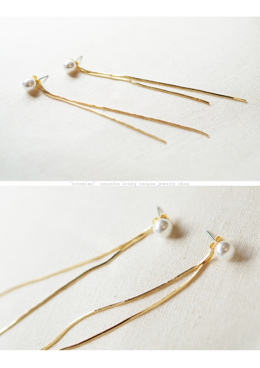 <b><p>Mourning Pearl Snake Two les Drop Ers Woman</p></b><b><p>無排 真珠 ベムジュル 二行 ドロップイヤリング 女の子のための チェーン ロが</p></b><br /><br /><p align='center'>