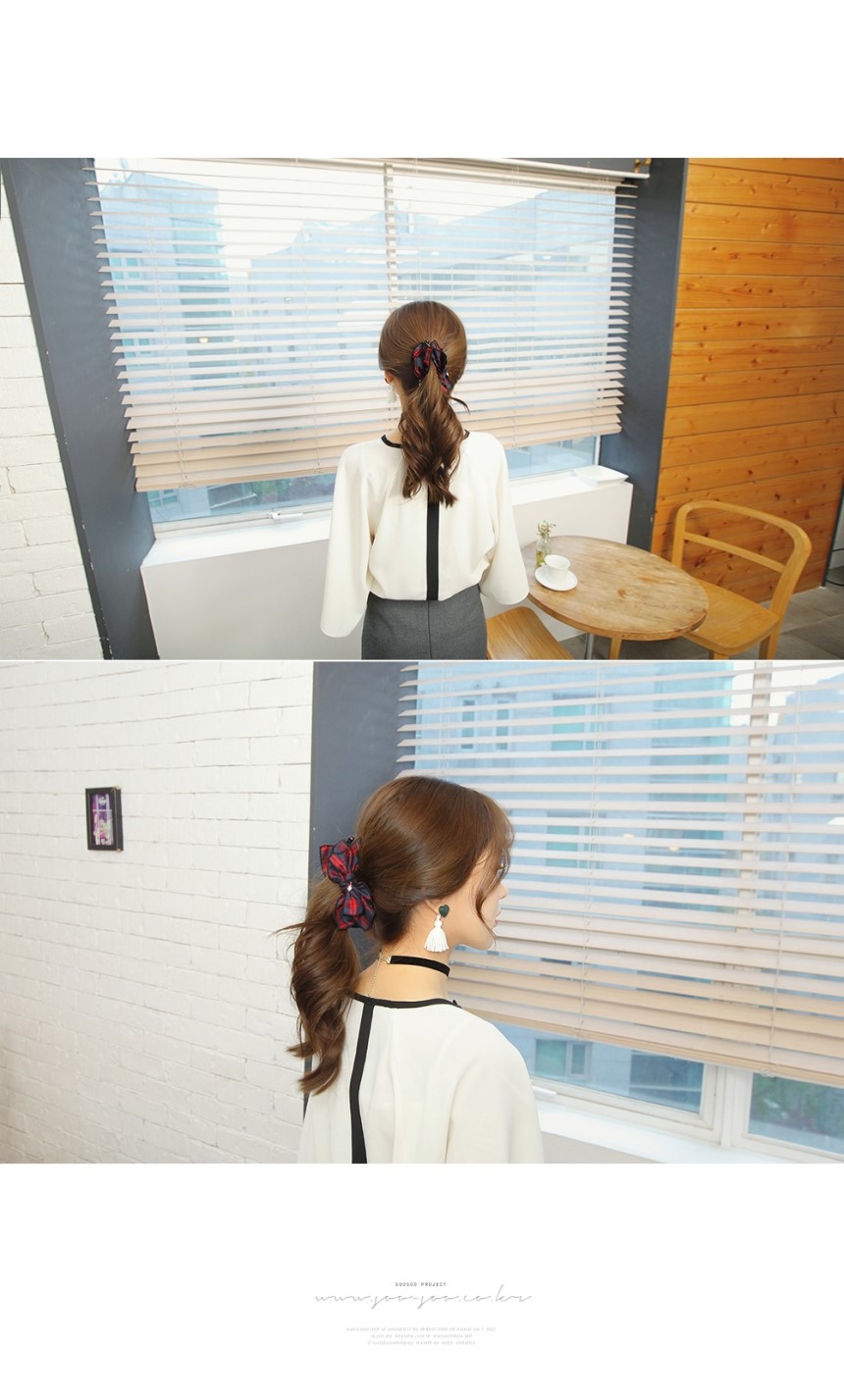Hair Accessories S &amp S Anderson Check Ribbon Ba