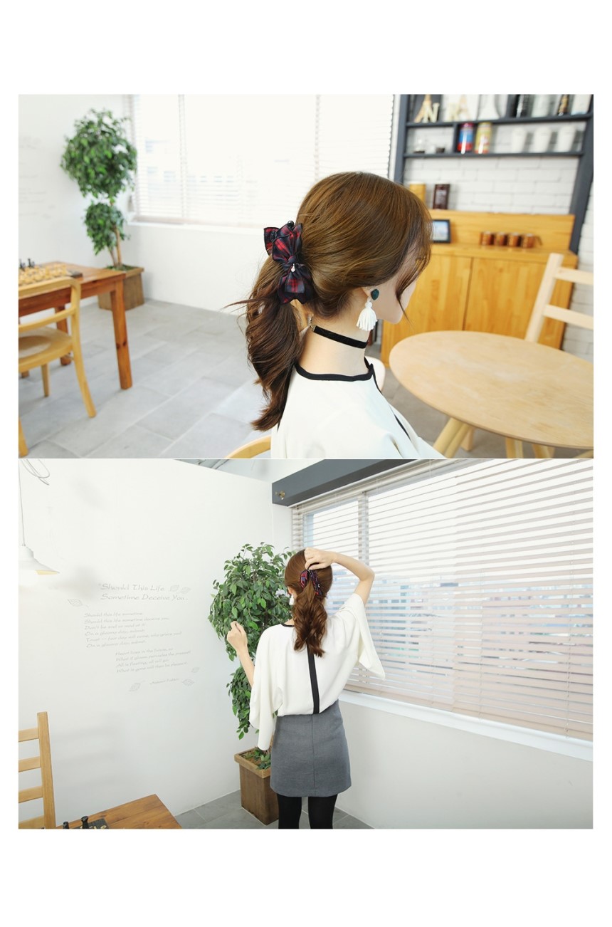 Hair Accessories S &amp S Anderson Check Ribbon Ba