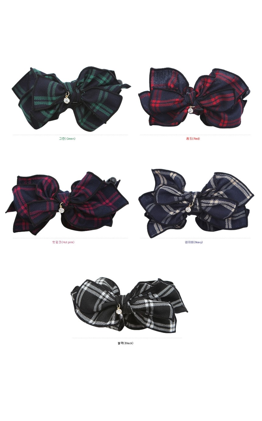 Hair Accessories S &amp S Anderson Check Ribbon Ba