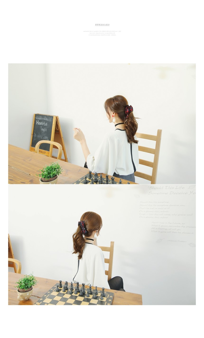 Hair Accessories S &amp S Anderson Check Ribbon Ba