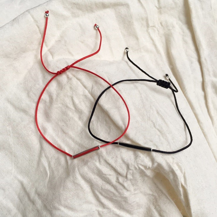 New 92.5 silver knot bracelet friendship, couple p