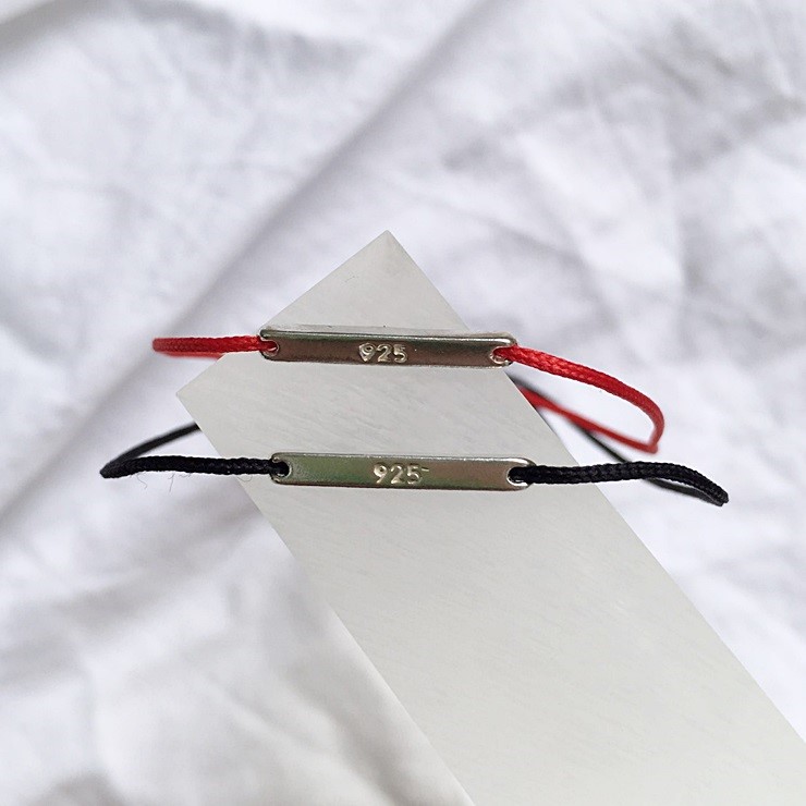 New 92.5 silver knot bracelet friendship, couple p