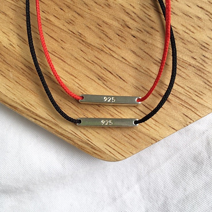 New 92.5 silver knot bracelet friendship, couple p