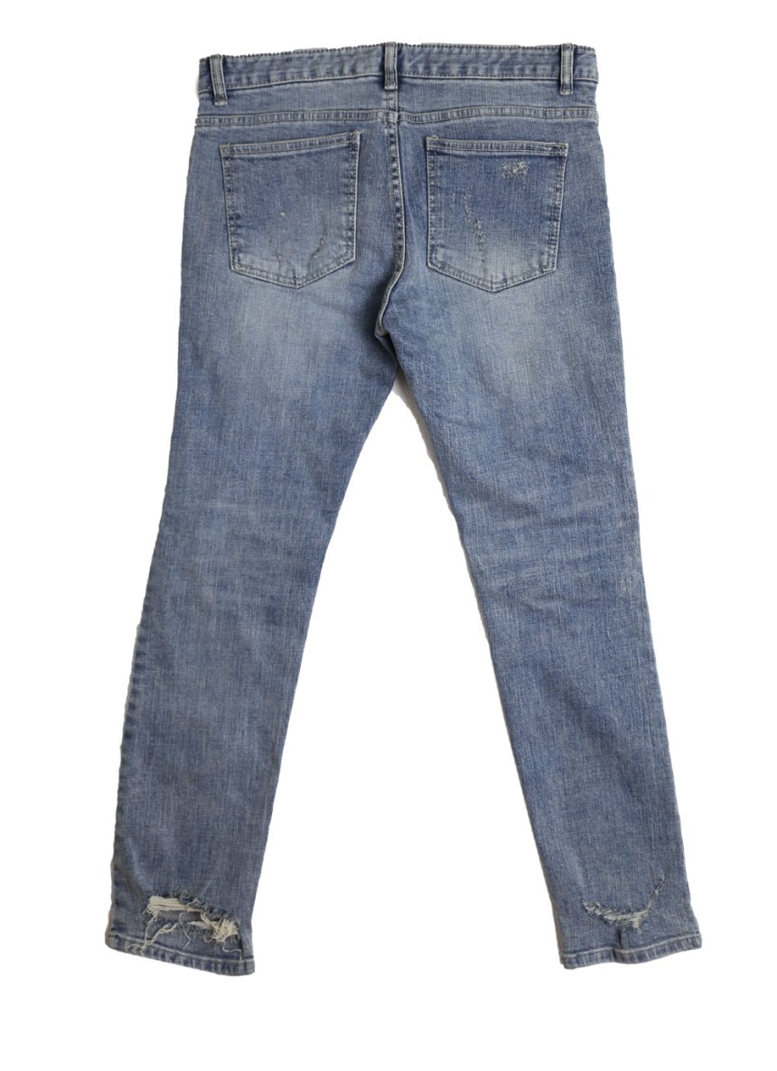 Korea Jeans Pants Men's Damage Kite Jeans Coord