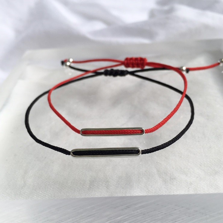 New 92.5 silver knot bracelet friendship, couple p