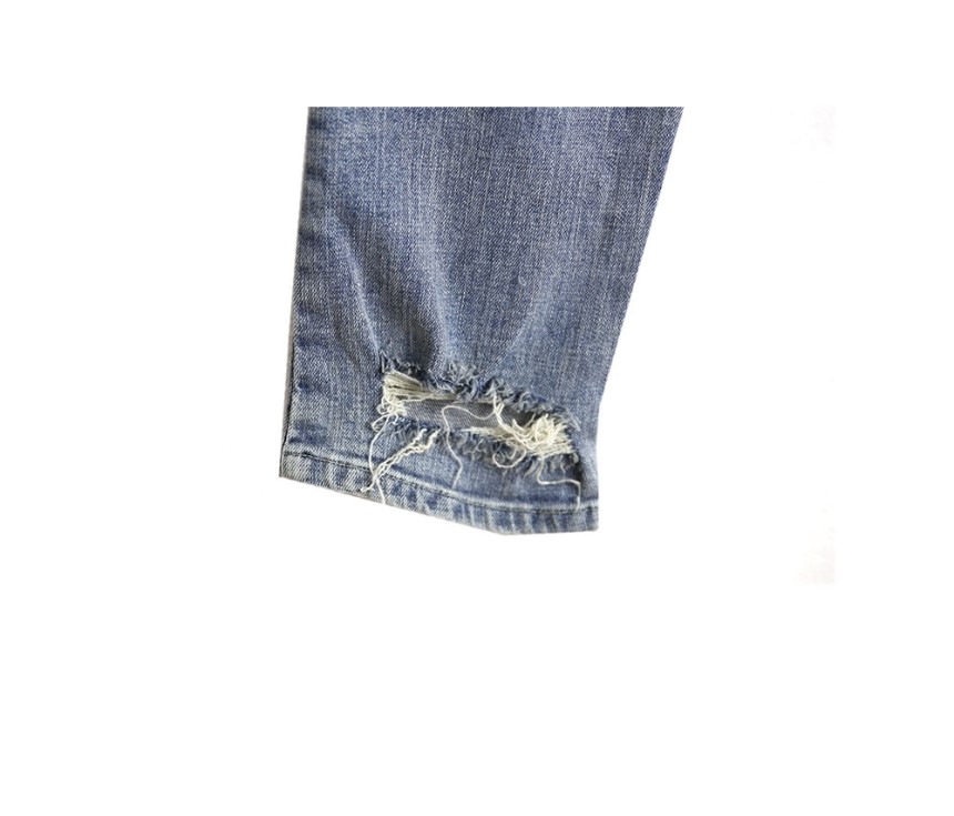 Korea Jeans Pants Men's Damage Kite Jeans Coord