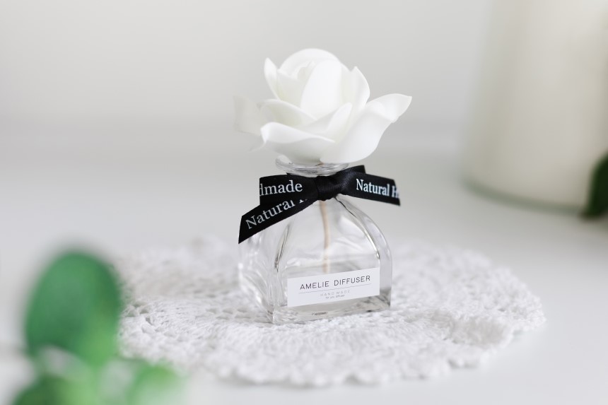 Car Air Freshener Rose Car Diffuser 50ml Fragrance