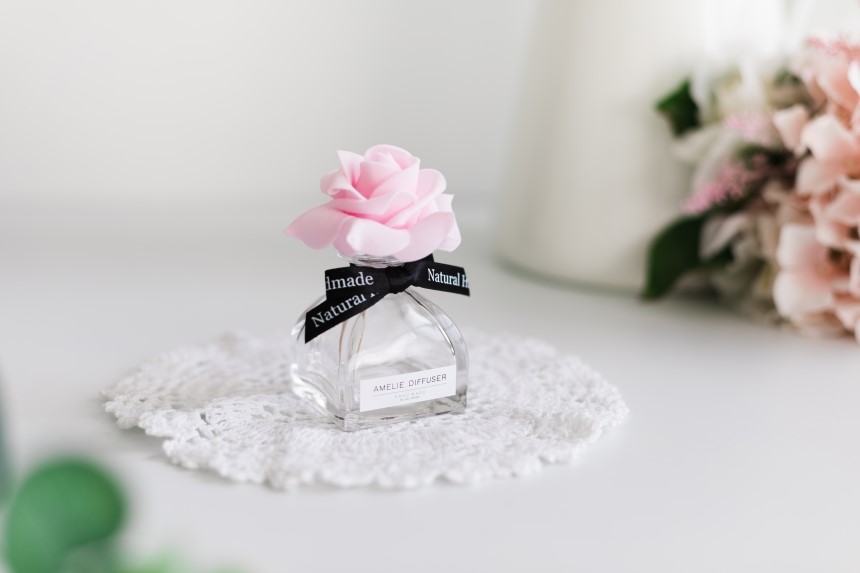 Car Air Freshener Rose Car Diffuser 50ml Fragrance