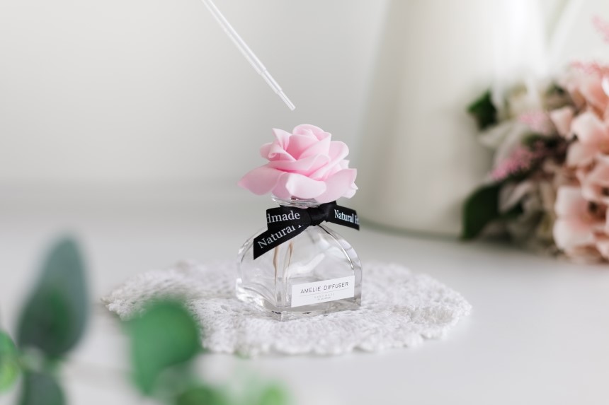 Car Air Freshener Rose Car Diffuser 50ml Fragrance