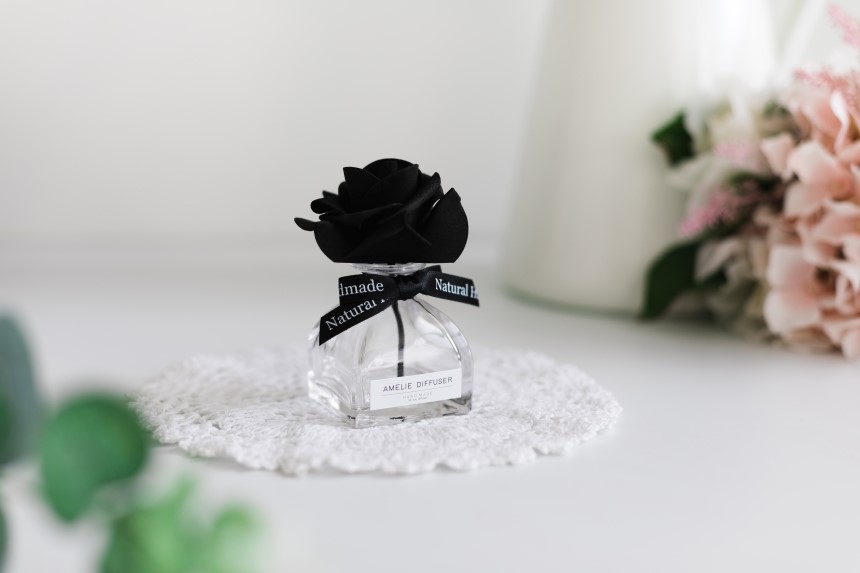 Car Air Freshener Rose Car Diffuser 50ml Fragrance