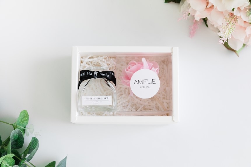 Car Air Freshener Rose Car Diffuser 50ml Fragrance