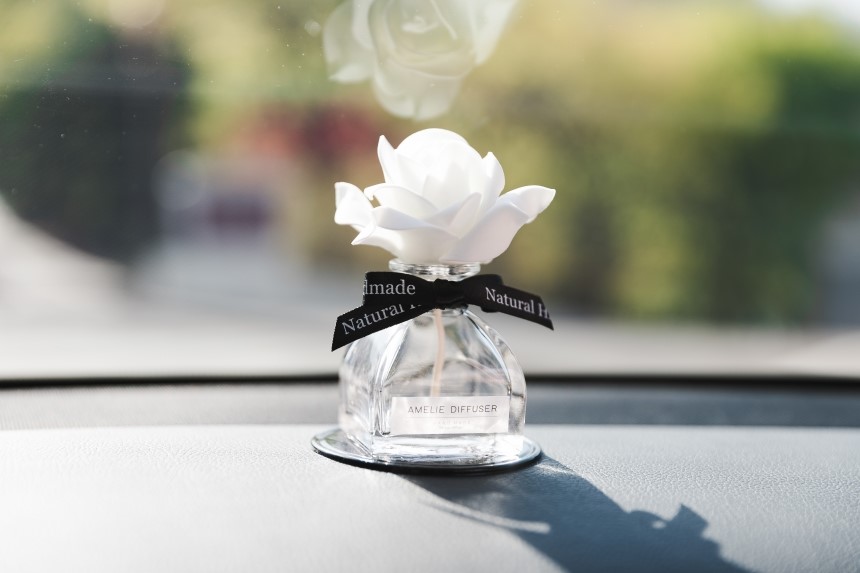 Car Air Freshener Rose Car Diffuser 50ml Fragrance