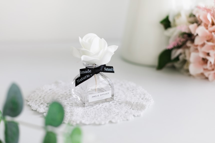 Car Air Freshener Rose Car Diffuser 50ml Fragrance