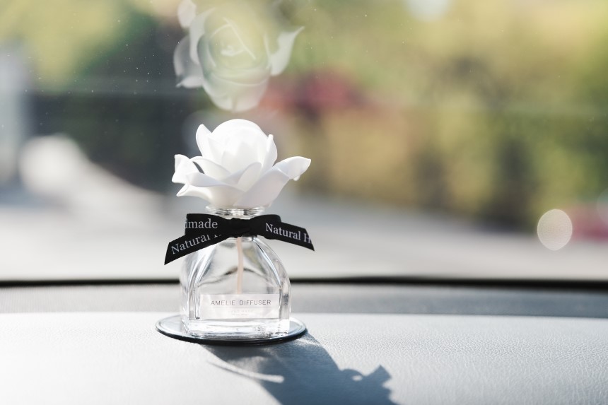 Car Air Freshener Rose Car Diffuser 50ml Fragrance