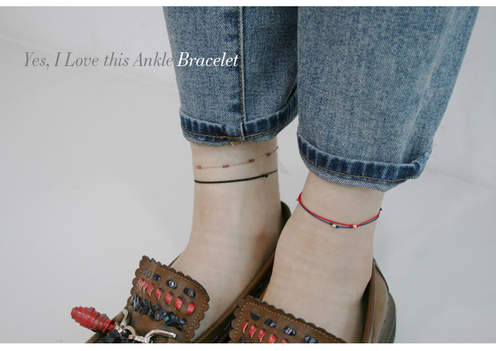 New ball leg brace couple twine 14k gold woman 14k