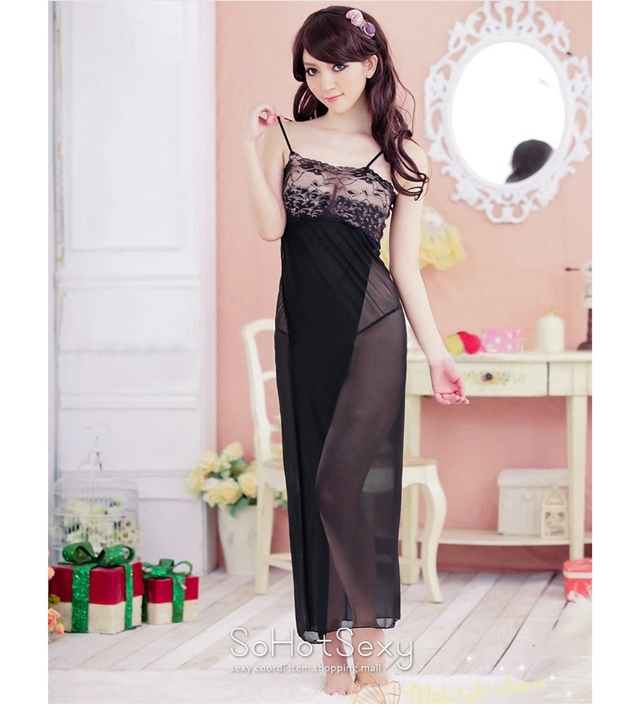 NEW SEXY LINGERIE Long Sexy slippery underwear lin