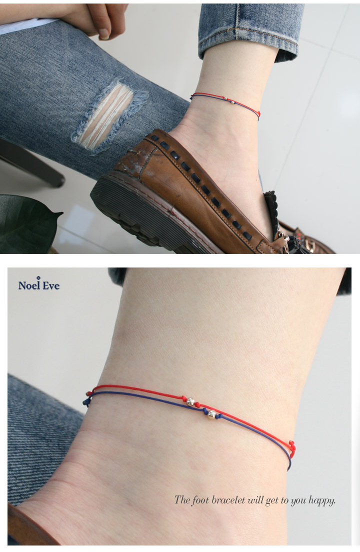 New ball leg brace couple twine 14k gold woman 14k