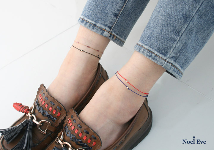 New ball leg brace couple twine 14k gold woman 14k