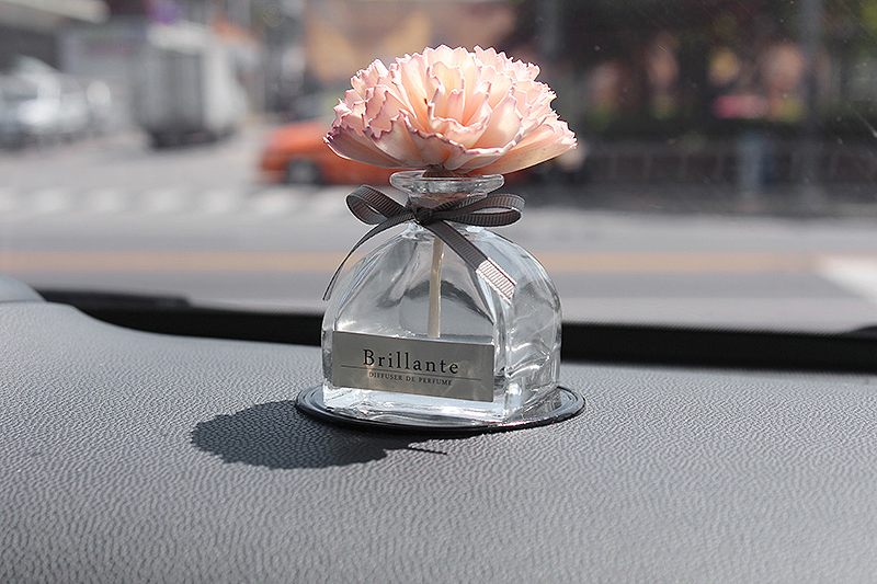 Car Air Freshener Car Diffuser Flower Square Dome 