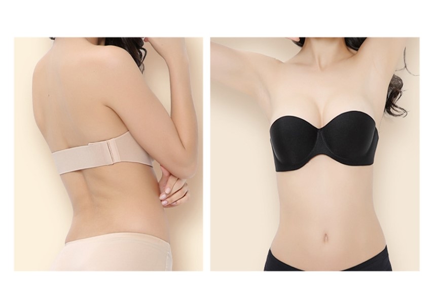 NEW NUBRA Off-Shoulder Nude Bra Bridal Nudy Stripl