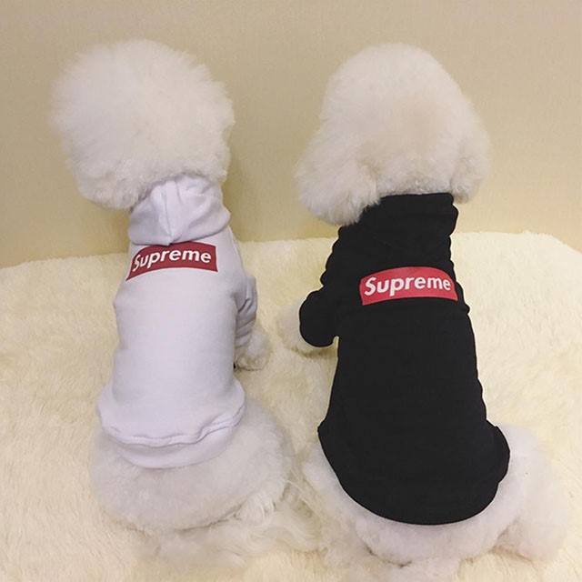 NEW DOG FASHION SUPREME ST puppy hoodie luxury clo