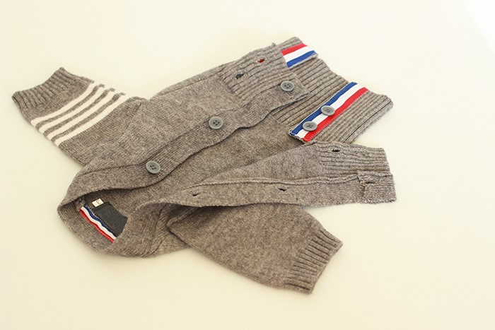 NEW DOG FASHION Puppy Tom Brown Cardigan - Dog Clo