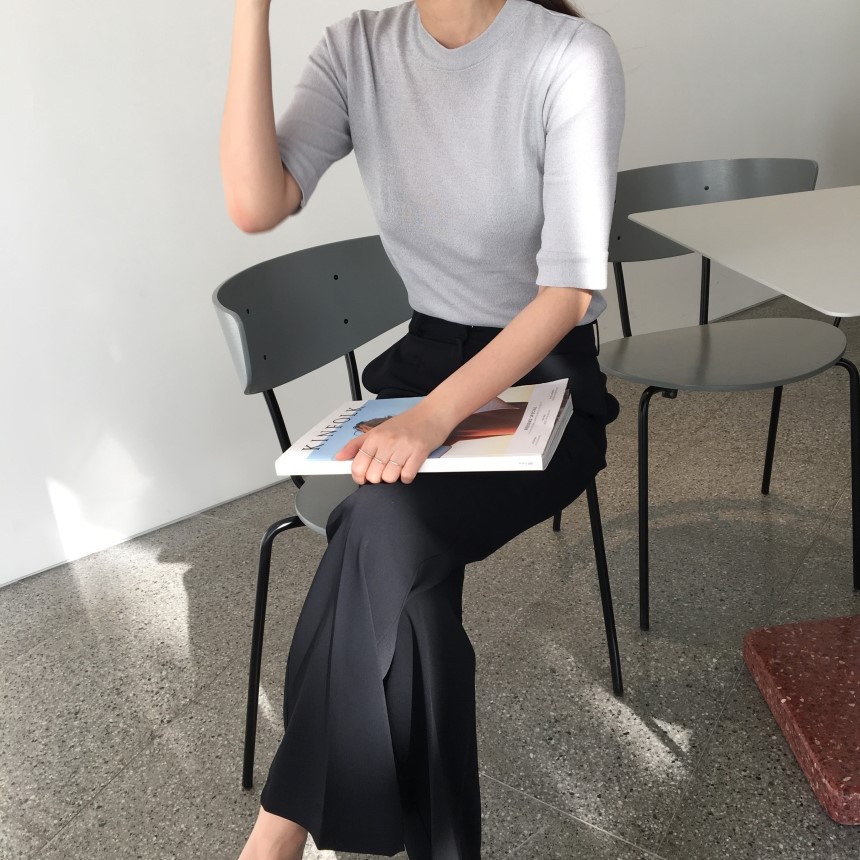 New Women's Pants Long Semi Boots Cut Charlotte