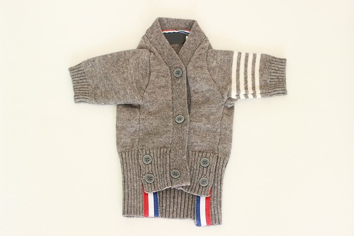 NEW DOG FASHION Puppy Tom Brown Cardigan - Dog Clo