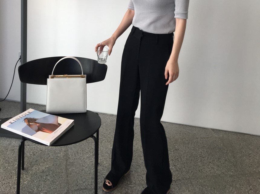 New Women's Pants Long Semi Boots Cut Charlotte