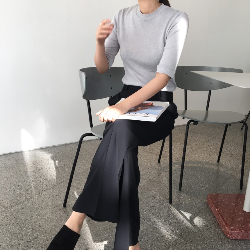 New Women's Pants Long Semi Boots Cut Charlotte