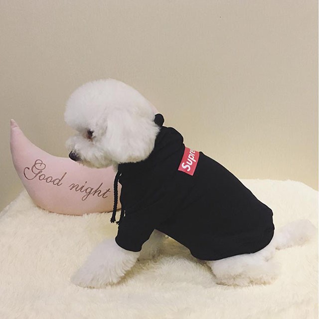 NEW DOG FASHION SUPREME ST puppy hoodie luxury clo