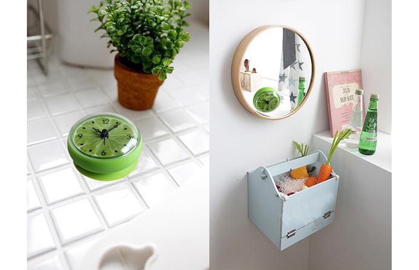 Mini bathroom waterproof clock 2 species _8cm adso