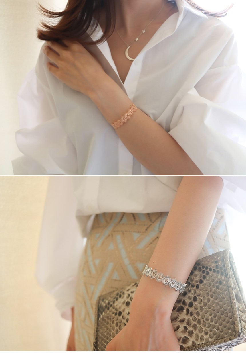 Blues and Rovski Biz Point Square Silver Earring M